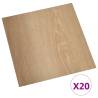 Self-Adhesive PVC Flooring Planks - 20 Pcs, Brown | HipoMarket