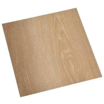 Self-Adhesive PVC Flooring Planks - 20 Pcs, Brown | HipoMarket