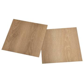 Self-Adhesive PVC Flooring Planks - 20 Pcs, Brown | HipoMarket