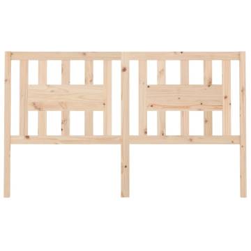 Stylish Solid Wood Pine Headboard - 126x4x100 cm