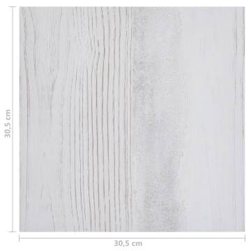 Self-Adhesive PVC Flooring Planks - Light Grey 20 pcs | HipoMarket