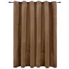 Elegant Velvet Blackout Curtain with Metal Rings - Beige 290x245 cm