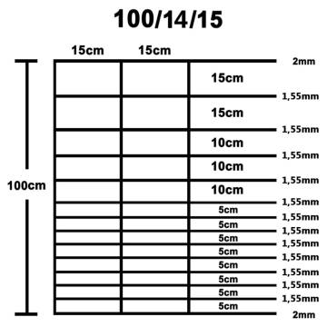 Garden Fence Galvanised Steel 50x1m - Durable & Versatile