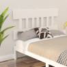 Bed Headboard White 203.5x3x81 cm Solid Wood Pine Colour white Size 203.5 x 81 cm Quantity in Package 1 