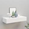 Wall-mounted Drawer Shelf White 60x23.5x10 cm MDF Colour white Size 60 x 23.5 x 10 cm Quantity in Package 1 Number of Pieces 