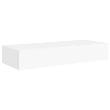 Wall-Mounted Drawer Shelf White 60x23.5x10 cm - HipoMarket