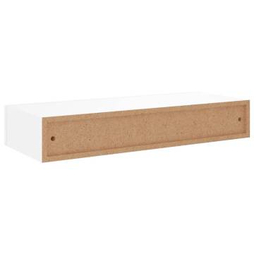 Wall-Mounted Drawer Shelf White 60x23.5x10 cm - HipoMarket