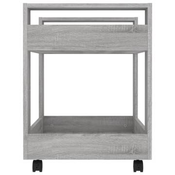 Desk Trolley Grey Sonoma - Stylish & Practical Storage Solution