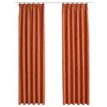 Rust Blackout Curtains with Hooks – 140x245 cm | Hipo Market