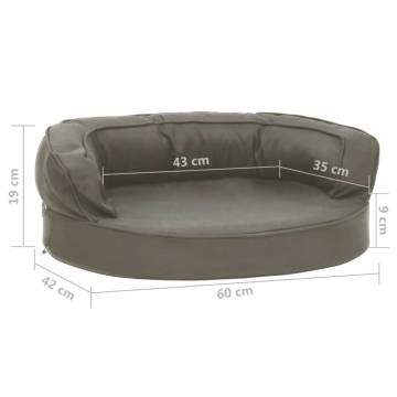 Ergonomic Dog Bed Mattress 60x42 cm - Comfort in Dark Grey