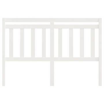 Stylish White Bed Headboard | Solid Pine Wood | 166x4x100 cm