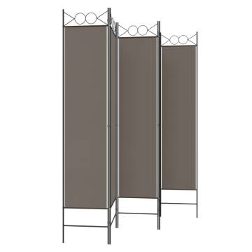 5-Panel Room Divider Anthracite 200x220 cm - Hipomarket