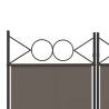 5-Panel Room Divider Anthracite 200x220 cm - Hipomarket