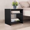 Bedside Cabinet Black 40x30x40 cm Engineered Wood Colour black Quantity in Package 1 