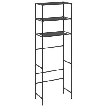 3-Tier Over Toilet Storage Rack - Black | HipoMarket