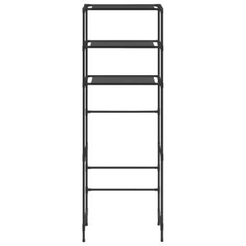 3-Tier Over Toilet Storage Rack - Black | HipoMarket