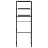 3-Tier Over Toilet Storage Rack - Black | HipoMarket