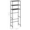 3-Tier Over Toilet Storage Rack - Black | HipoMarket