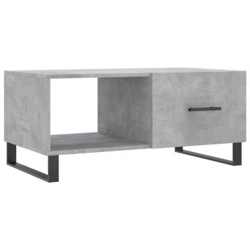 Stylish Coffee Table Concrete Grey 90x50x40 cm | HipoMarket