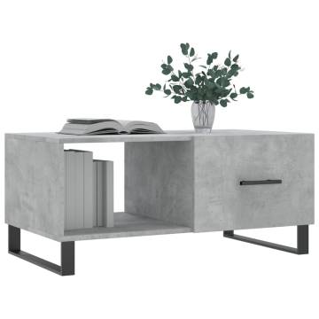 Stylish Coffee Table Concrete Grey 90x50x40 cm | HipoMarket