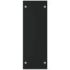 Black Firewood Rack - 40x35x100 cm Tempered Glass Storage