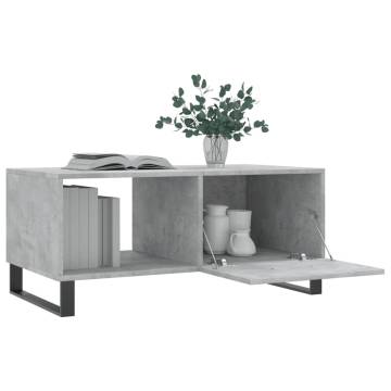 Stylish Coffee Table Concrete Grey 90x50x40 cm | HipoMarket