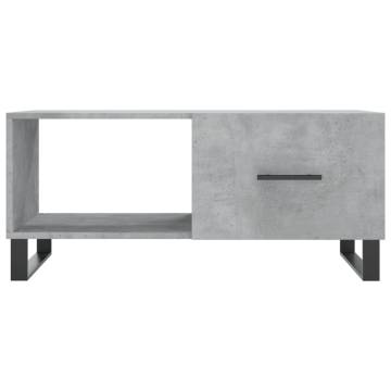 Stylish Coffee Table Concrete Grey 90x50x40 cm | HipoMarket