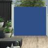 Patio Retractable Side Awning 100x300 cm Blue Colour blue Size 100 x 300 cm Quantity in Package 1 