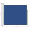 Patio Retractable Side Awning 100x300 cm Blue | HipoMarket