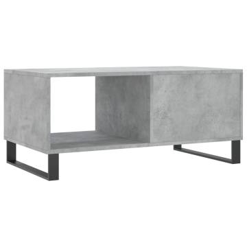 Stylish Coffee Table Concrete Grey 90x50x40 cm | HipoMarket