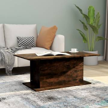 Stylish Smoked Oak Coffee Table - 102x55.5 cm | HipoMarket