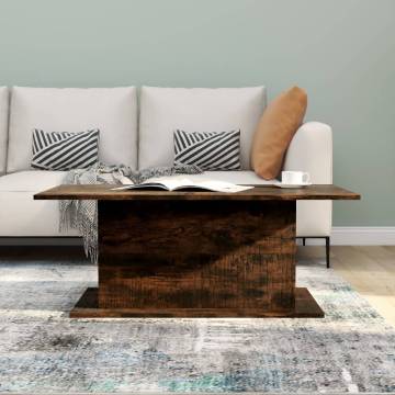 Stylish Smoked Oak Coffee Table - 102x55.5 cm | HipoMarket