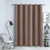 Blackout Curtain with Metal Rings Taupe 290x245 cm Colour taupe Quantity in Package 1 