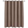 Blackout Curtain with Metal Rings Taupe - 290x245 cm