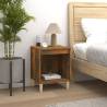 Elegant Smoked Oak Bedside Cabinets - Set of 2