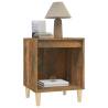 Elegant Smoked Oak Bedside Cabinets - Set of 2