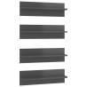 High Gloss Grey Wall Shelf Set - 4 Pcs | Hipo Market