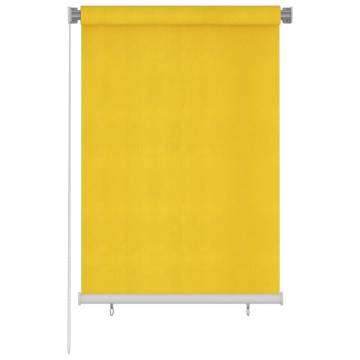 Outdoor Roller Blind 100x140 cm - Yellow HDPE | Hipo Market