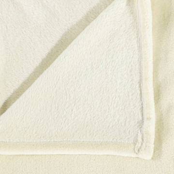 Soft Cream Blanket 200x240 cm - Cozy Polyester | Hipomarket UK