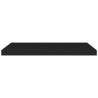 Stylish Floating Wall Shelves - 2 Pcs Black MDF | Hipo Market