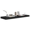 Stylish Floating Wall Shelves - 2 Pcs Black MDF | Hipo Market