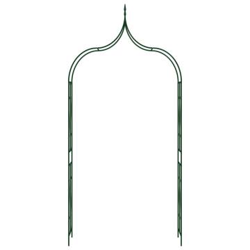 Dark Green Garden Arch - Elegant Iron Structure for Your Garden