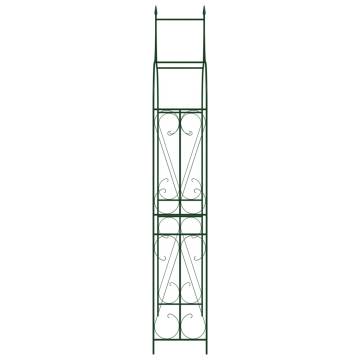 Dark Green Garden Arch - Elegant Iron Structure for Your Garden