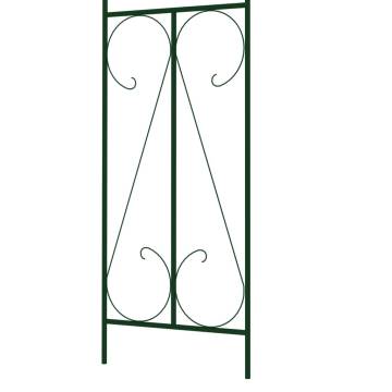 Dark Green Garden Arch - Elegant Iron Structure for Your Garden