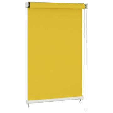 Outdoor Roller Blind 180x230 cm Yellow - Privacy & Sun Block