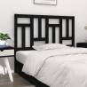 Bed Headboard Black 125.5x4x100 cm Solid Wood Pine Colour black Size 125.5 x 100 cm Quantity in Package 1 