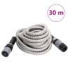 Garden Hose with Spray Nozzle Silver 0.6" 30 m Stainless Steel Size 30 m 