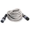 Stainless Steel Garden Hose with Spray Nozzle - 30m Silver