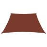 Terracotta Sunshade Sail - Oxford Fabric Trapezium 2/4x3 m