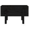 Garden Planter Black 62x30x38 cm - Solid Wood Pine | HipoMarket